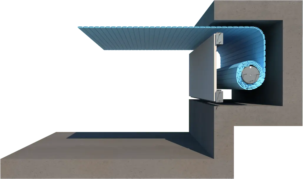 Zárt oldalsó mélyedéssel ellátott medence