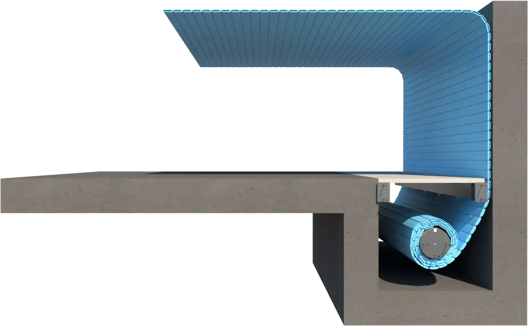 Medence padlómélyedéssel